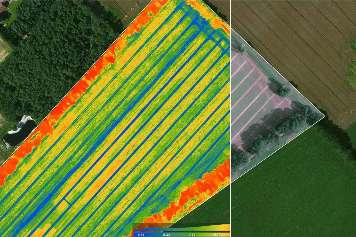 comparing images thermal images to create vra maps